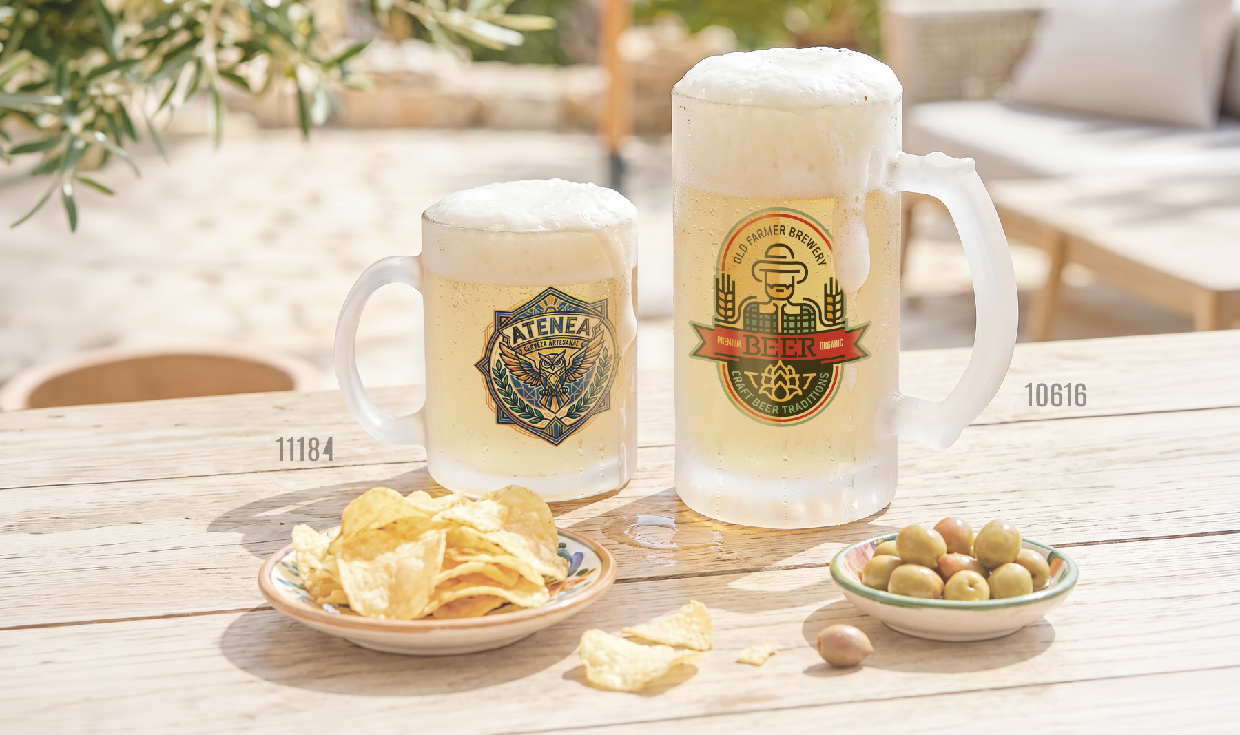 JARRA DE CRISTAL "BIRRA" SUBLIMACIÓN