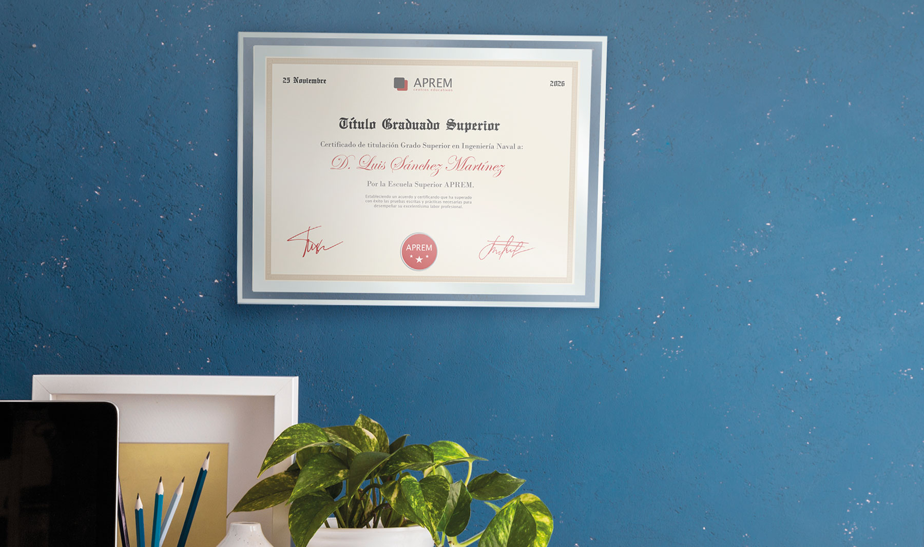 MARCO CRISTAL DIPLOMA A4 "BISEL"