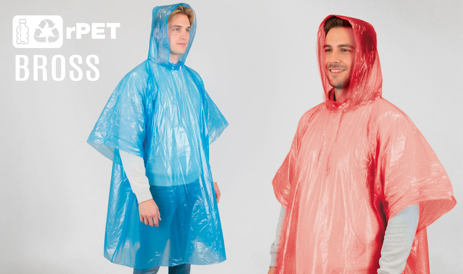 PONCHO CON BOLSA RPET "BROSS"