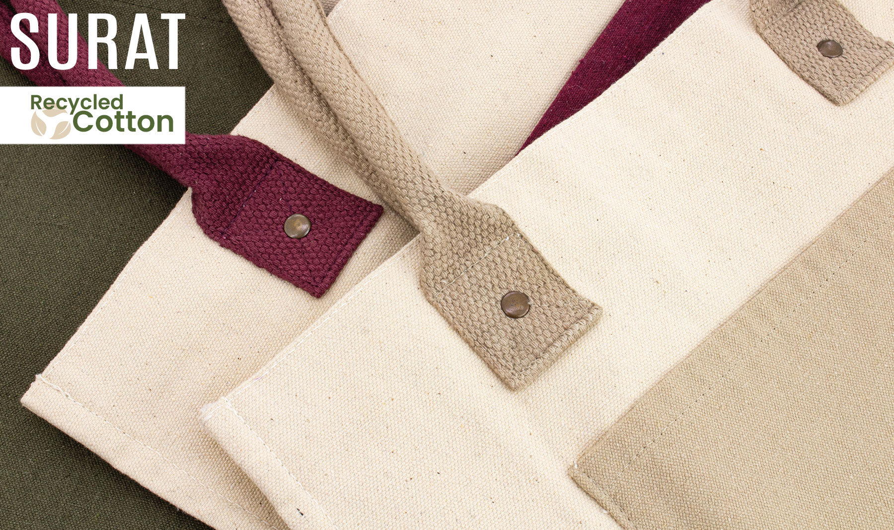 BOLSA DE ALGODÓN CANVAS RECICLADO "SURAT"