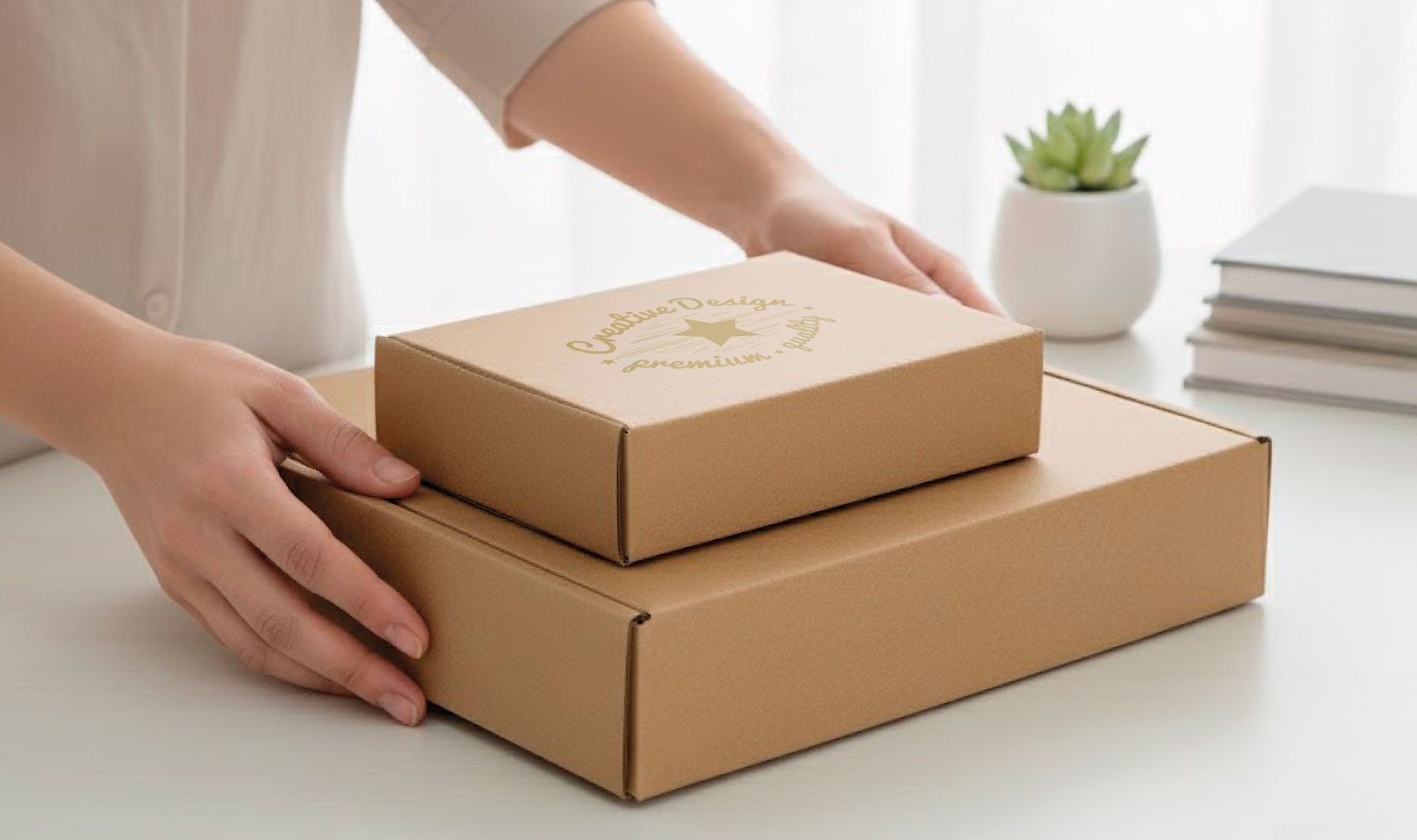 CAJA DE PRESENTACIÓN CARTÓN CORRUGADO 88G 