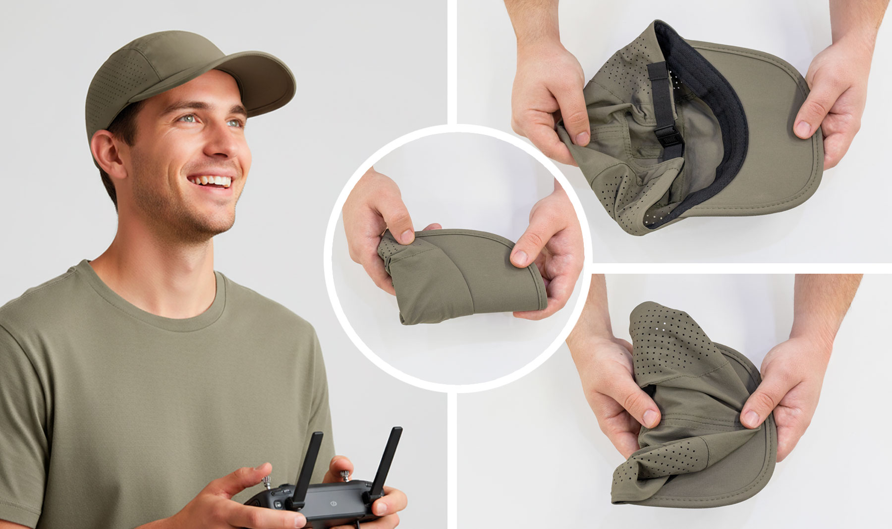 GORRA DEPORTIVA ELÁSTICA Y PLEGABLE "OSCAR"