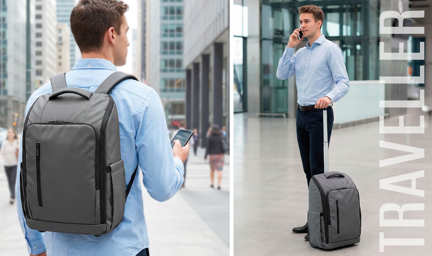 MOCHILA TROLLEY PIERRE DELONE "TRAVELLER"