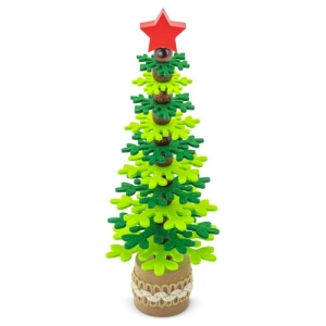 ARBOLITO DE NAVIDAD RPET Y MADERA RECICLADA "PUKKY"