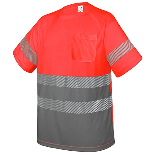 CAMISETA CON BOLSILLO Y BANDAS REFLECTANTES "ELÁST"