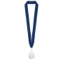 MEDALLA DE BRONCE "OLIMPIA" LANYARD AZUL