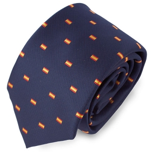 CORBATA BANDERA ESPAÑA MARINO 
