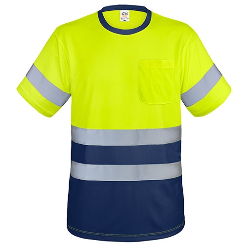 CAMISETA CON BOLSILLO Y BANDAS REFLECTANTES "KRZ"