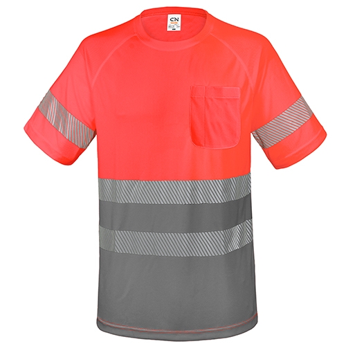 CAMISETA CON BOLSILLO Y BANDAS REFLECTANTES "ELÁST"