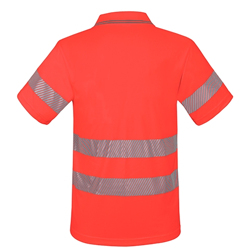 POLO CON BOLSILLO Y BANDAS REFLECTANTES ELÁSTICAS “QVO”