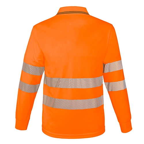 POLO MANGA LARGA CON BOLSILLO Y BANDAS REFLECTANTES “QVO”