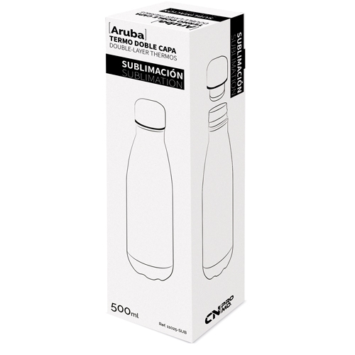 TERMO DOBLE CAPA SUBLIMACION 500ML "ARUBA"