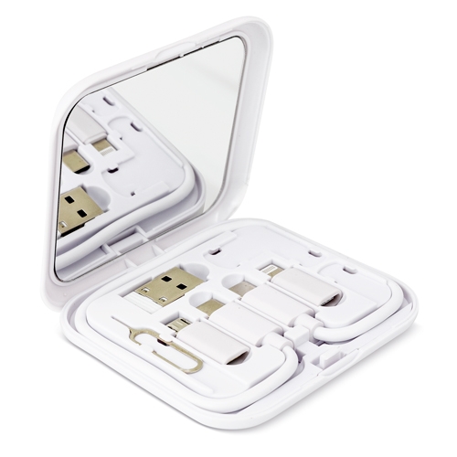 SET DE CABLES CARGADORES CON ESPEJO "REFLEX"