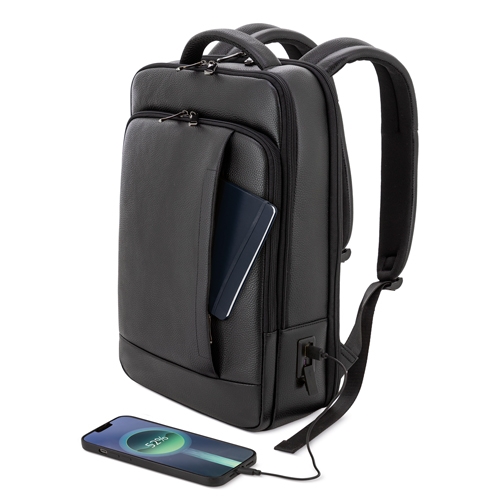 MOCHILA DE PIEL PIERRE DELONE "BANKS"