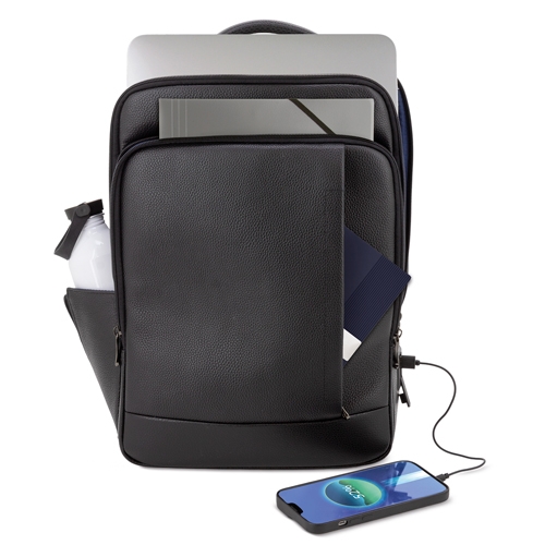 MOCHILA DE PIEL PIERRE DELONE "BANKS"