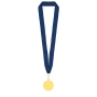 MEDALLA DE ORO "OLIMPIA" LANYARD AZUL