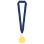 MEDALLA DE ORO "ZEUS" LANYARD MARINO