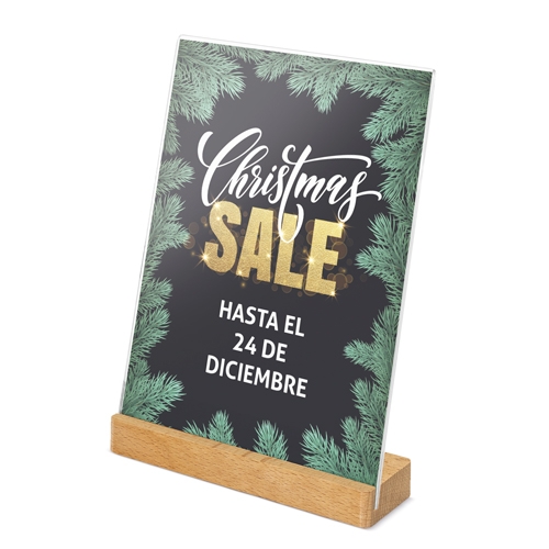 PORTAGRAFICAS A5 BASE MADERA 