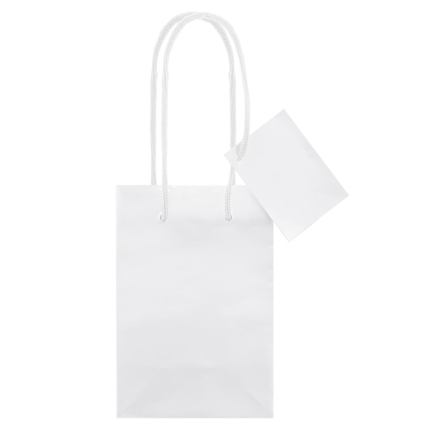 BOLSA REGALO PAPEL "CALLI" BLANCO NUCLEAR