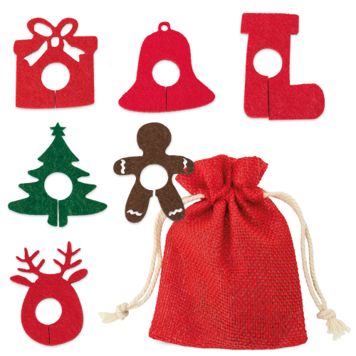 <p>SET 6 MARCADORES DE FIELTRO PARA COPAS "NYBY"</p>
