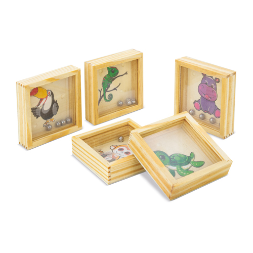 <p>SET 5 LABERINTOS DE MADERA 
