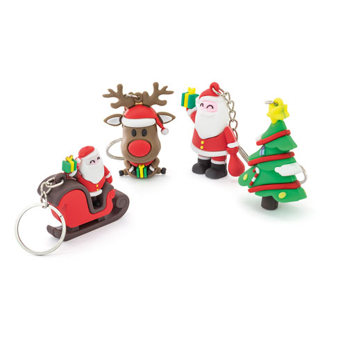 <p>SET 10 LLAVEROS NAVIDEÑOS “LUBEC”</p>