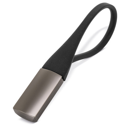 LLAVERO METAL/SILICONA “TITANIO”