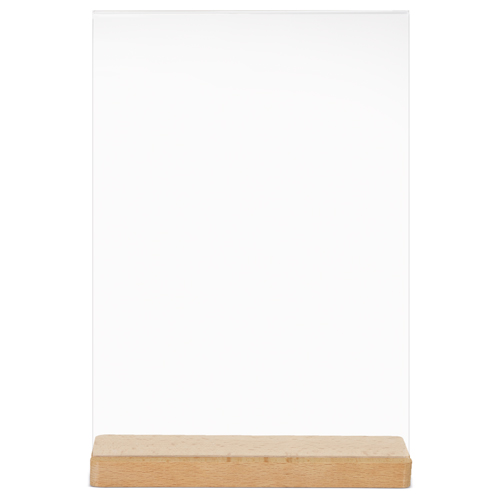 <p>PORTAGRAFICAS A4 BASE MADERA 